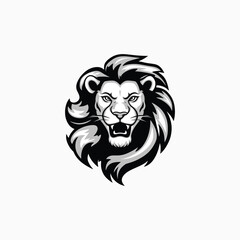 Obraz premium Lion head logo animal vector template illustration