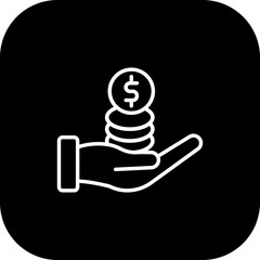 Give Money Icon Design