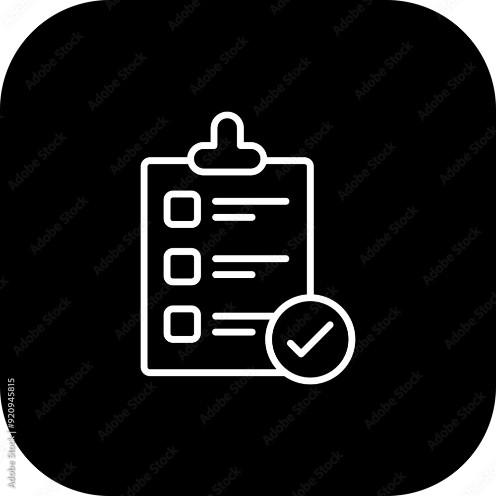 Poster to do list icon design