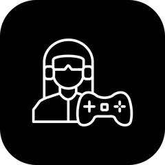 Gamer Girl Icon Design