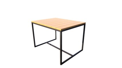 table isolated on white