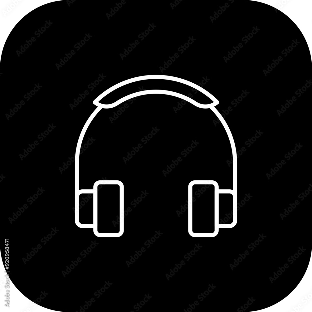 Canvas Prints Headphone Icon Design