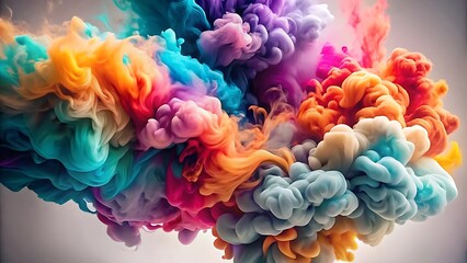 Abstract clouds Colorful smoke background