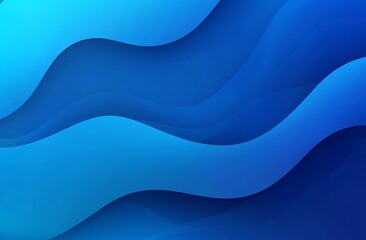 Abstract Blue Wave Background with Shadows.