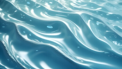 Obraz premium Soft blue silk texture with smooth waves and flowing patterns