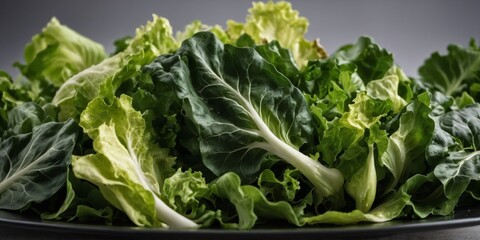 A fragrant salad showcasing a mixture of y and mild greens such as mustard greens and butter lettuce.