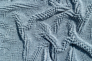 Close-up of a plush terry rug