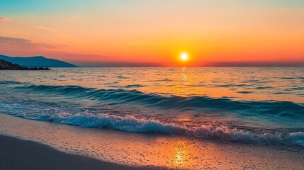 Serene Sunset Over Tranquil Waters