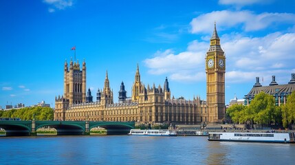 Obraz premium Iconic London Skyline with Big Ben