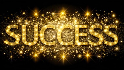 Golden Sparkles of Victory: A Celebration of Excellence  generative AI