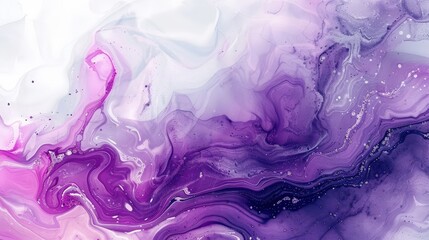 Abstract Purple and White Swirls