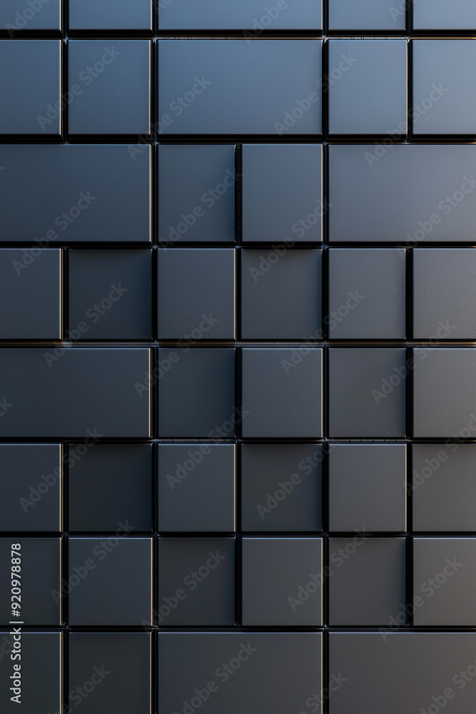 Poster dark abstract geometric background with cubes and lines. modern, sleek design perfect for technology