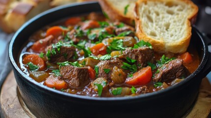 Beef Stew with Crusty Bread