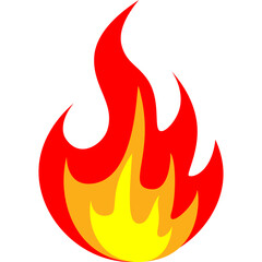 Dynamic Fire Icon Vector With Stylized Flames