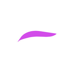 purple tail swoosh calligraphy