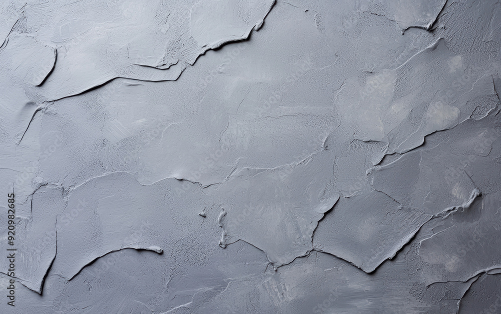 Aufkleber textured gray plaster wall with artistic cracks and irregular patterns, perfect for backgrounds and 