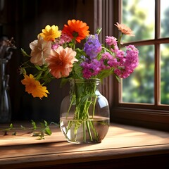 Fresh Flowers in a Vase