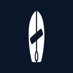 Surfing emblems, icon isolated on black background