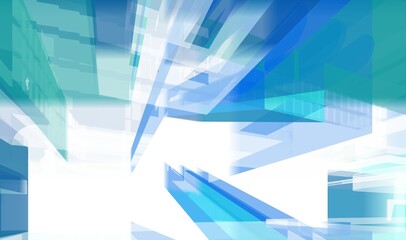 3d rendering sketch of modern building 