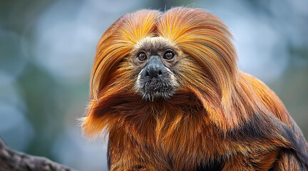 Obraz premium Golden Lion Tamarin Brazil National Animal