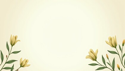 Vintage botanical wallpaper seamless pattern. Floral abstract print. Free space for text. Fashionable template for design.