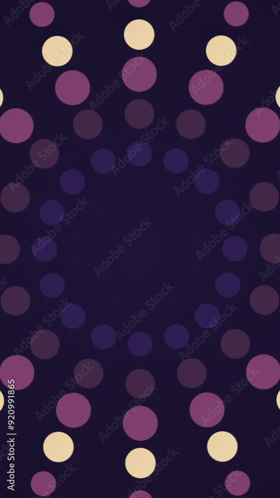Wall mural abstract background with spiral particles and flares. seamless loop. blue background