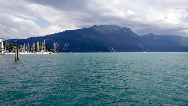 Riva del Garda at Lake Garda in Italy