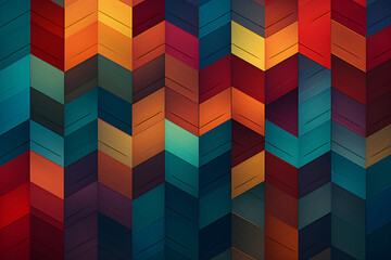 **** Revolving Geometric Shapes: The Masterful Tessellation of Colors & Symmetry