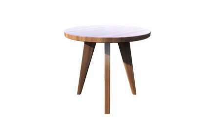 Illustration of a table made of wood for home interiors and to beautify the room on a white background