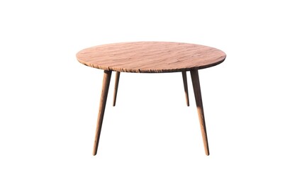 Illustration of a table made of wood for home interiors and to beautify the room on a white background