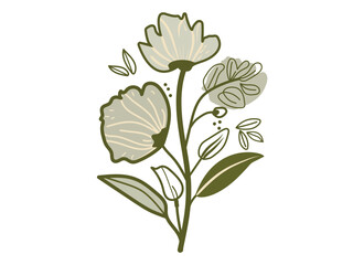 Obraz premium illustration of a flower isolated