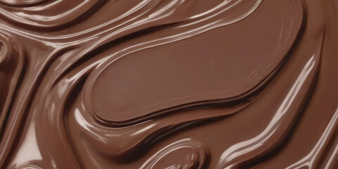 background wavy surface of liquid chocolate