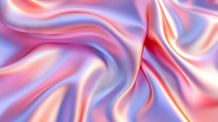 Obraz premium A close up of a pink and blue fabric with a pattern on it