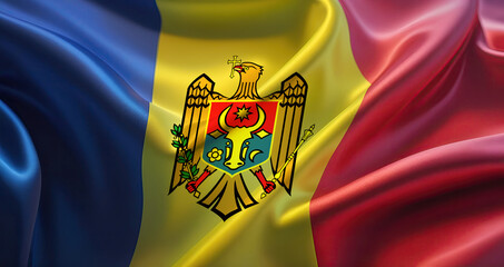 moldovan flag for national Day or Independence Day of moldova