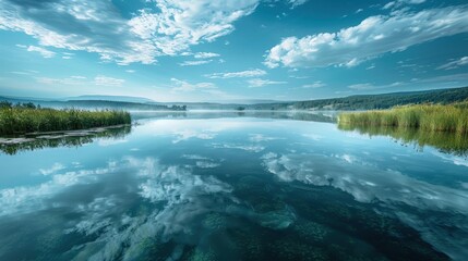 Fototapeta premium Serene Lake Reflection