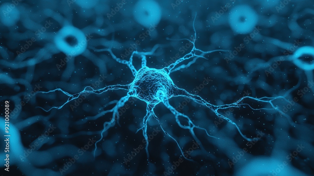Poster illuminating the intricacies of neuronal networks: a symphony of brain activity in high detail 8k re