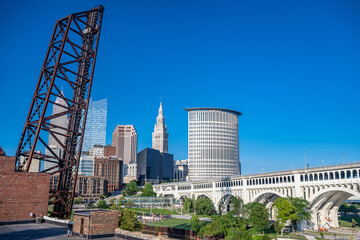 Obraz premium downtown Cleveland, Ohio