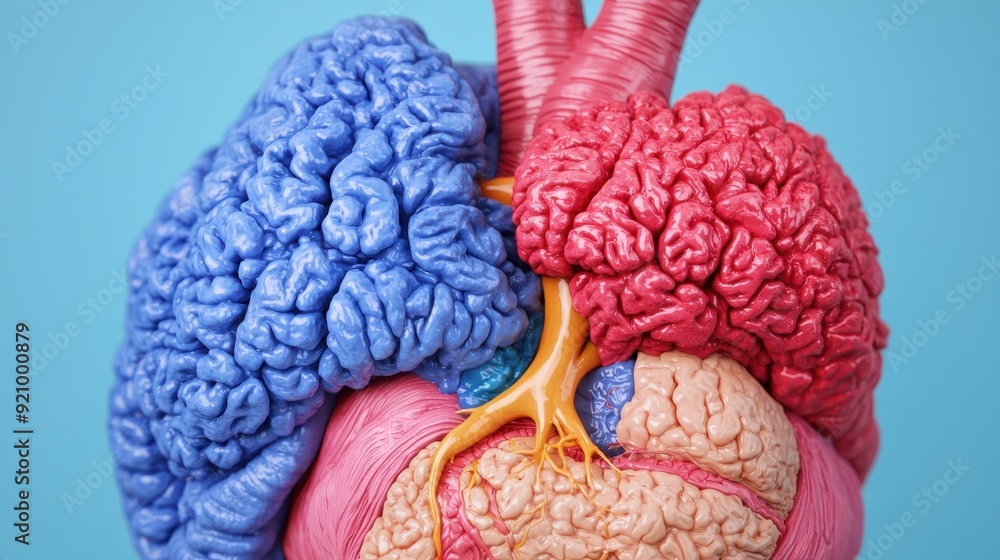 Poster Surgical Precision in Heart Valve Operation: Detailed Crosssection Anatomy and Mechanics with Copy Space for Text in 8K Resolution