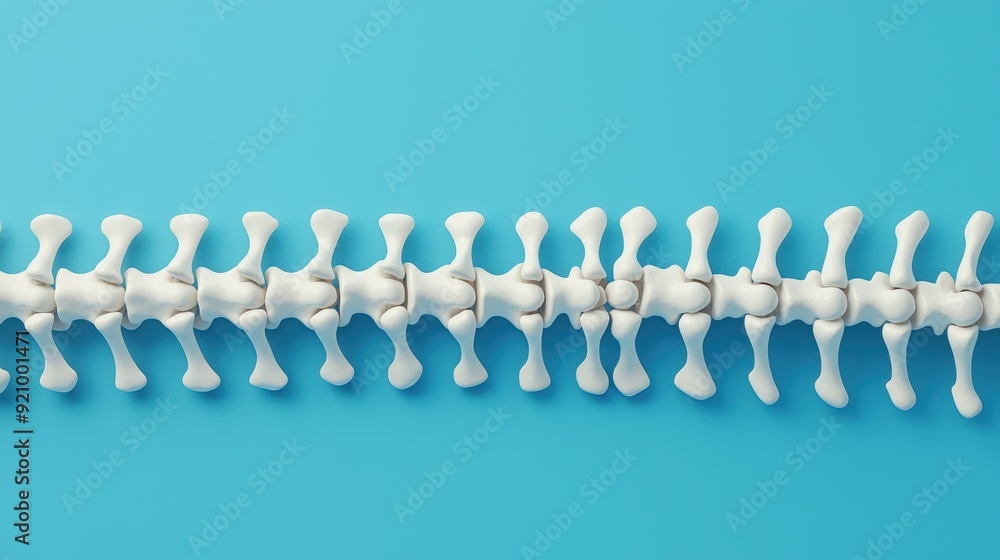 Aufkleber detailed model of bone density and skeletal system structure for strength and support with copy spac