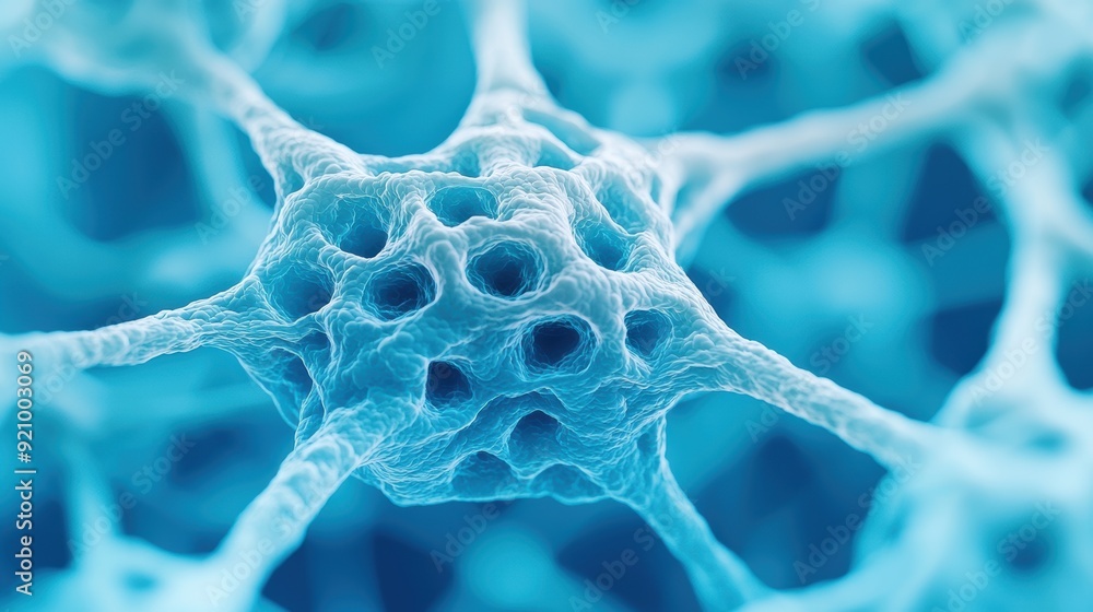 Aufkleber closeup view of lymph nodes: immune system's guardians filtering lymph fluid with copy space for tex