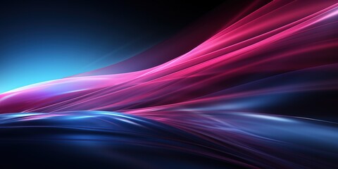 Abstract blue and pink wave background.