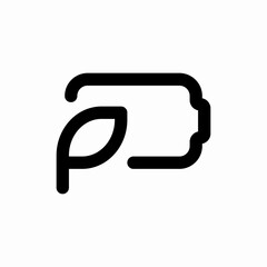 eco battery environment leaf icon