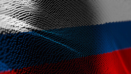 Russia digital technology flag © Skórzewiak