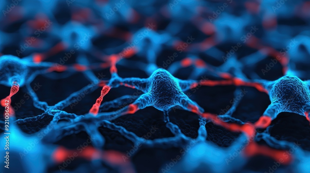 Aufkleber immersive sensory perception virtual reality experience in 8k high detail neural network simulation 