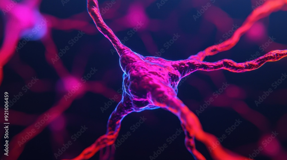 Aufkleber interactive reflex arc diagram in vivid detail - nervous system response with copy space for text, 8