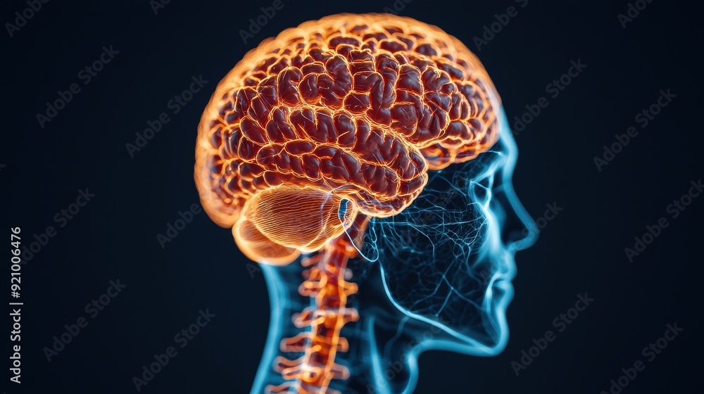 Poster illuminating the nervous system: interactive reflex arc diagram with vibrant presentation and copy s