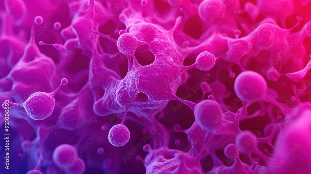 Aufkleber intricate nutrient absorption at the cellular level - high detail dynamic flow with copy space, 8k r