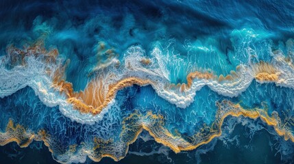 Ocean Waves Aerial View