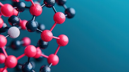 Illuminating Metabolism Dynamics: Vibrant Educational Graphic on Biochemical Pathways with Copy Space in 8K Detail