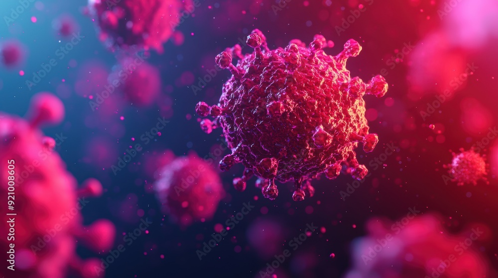 Aufkleber futuristic immune memory digital visualization with glowing adaptive response effects - high detail 